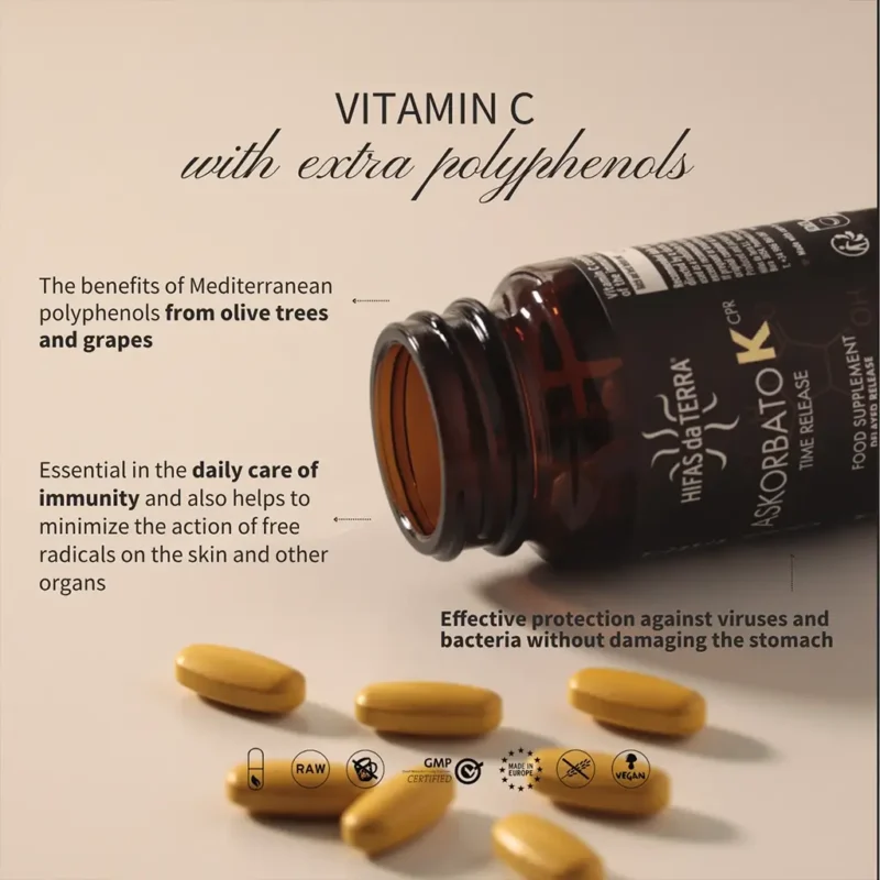 Askorbato-K Vitamina C (30 comprimidos 1400 mg) - Imagen 2