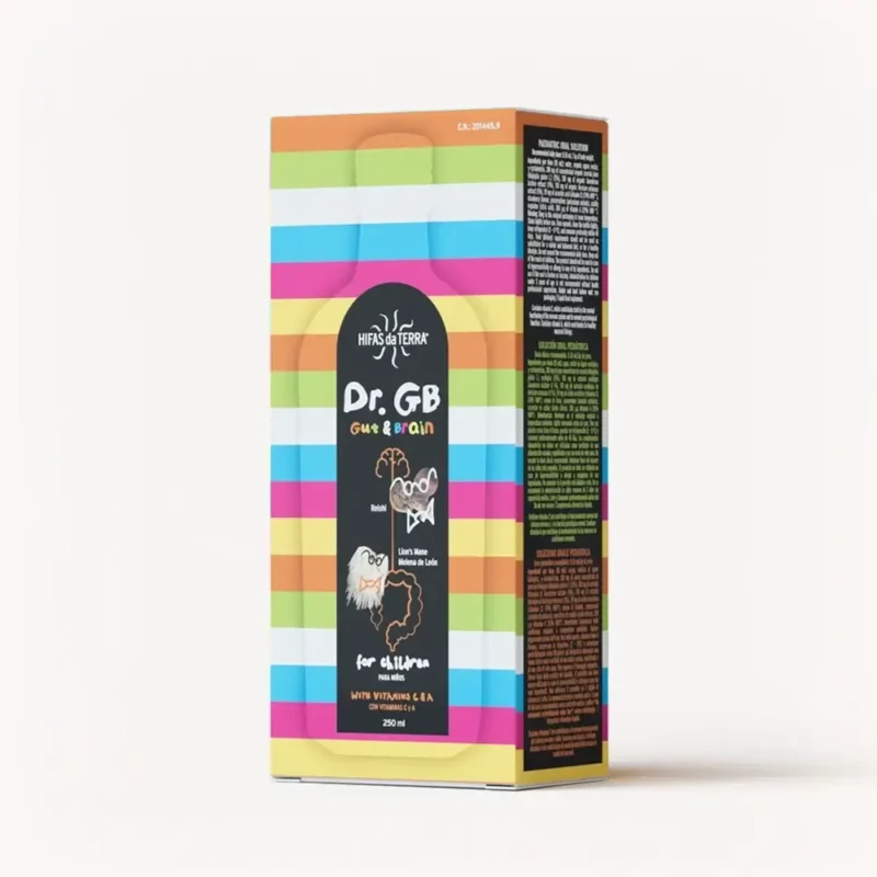 Jarabe Dr. GB (Gut & Brain) con Reishi, Melena de león, Prebióticos y Vitaminas C y A (Botella de 250 ml) - Imagen 7
