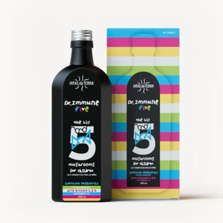 Jarabe Dr. Immune Five para las Defensas con prebióticos y Vitaminas D y C (Botella de 250 ml)