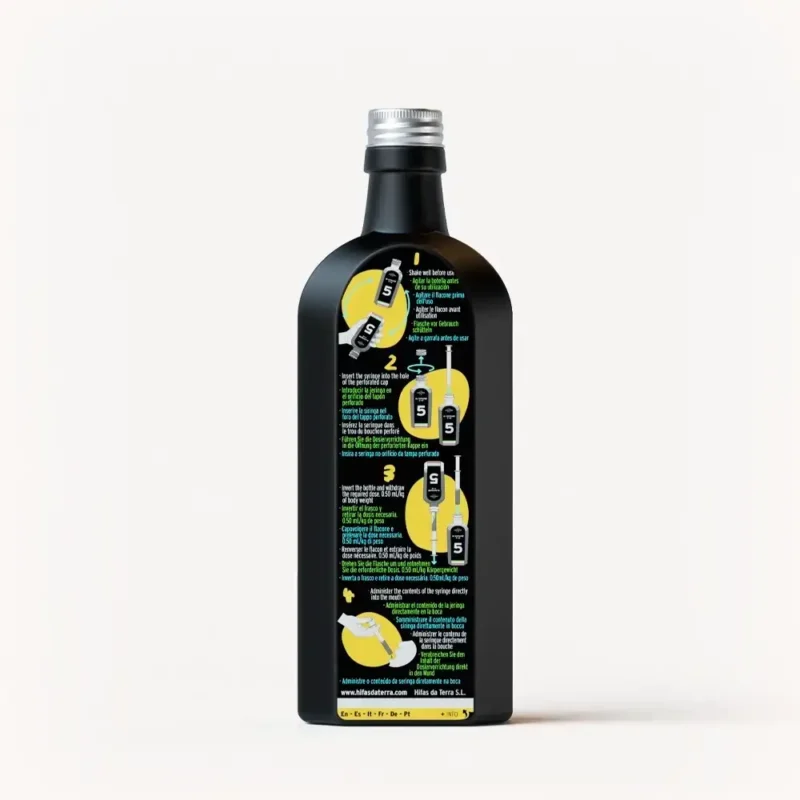 Jarabe Dr. Immune Five para las Defensas con prebióticos y Vitaminas D y C (Botella de 250 ml) - Imagen 3