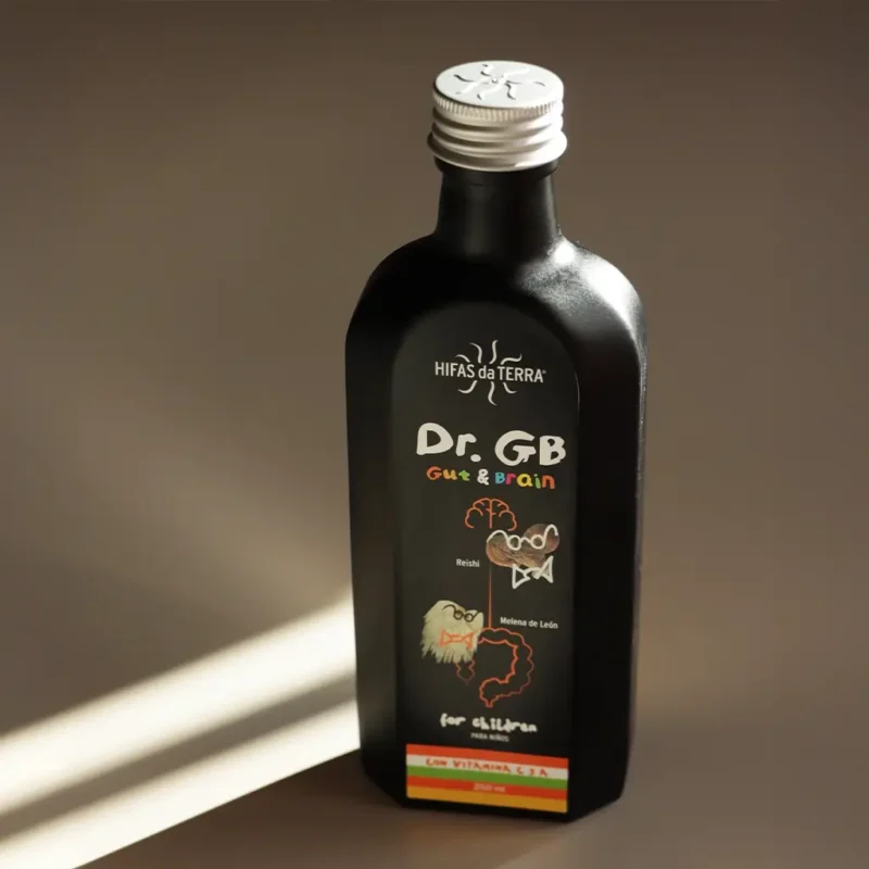 Jarabe Dr. GB (Gut & Brain) con Reishi, Melena de león, Prebióticos y Vitaminas C y A (Botella de 250 ml) - Imagen 2