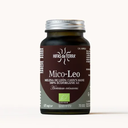 Mico-Leo Extracto Puro ECO de Melena de León (70 cáps. veganas 675 mg)